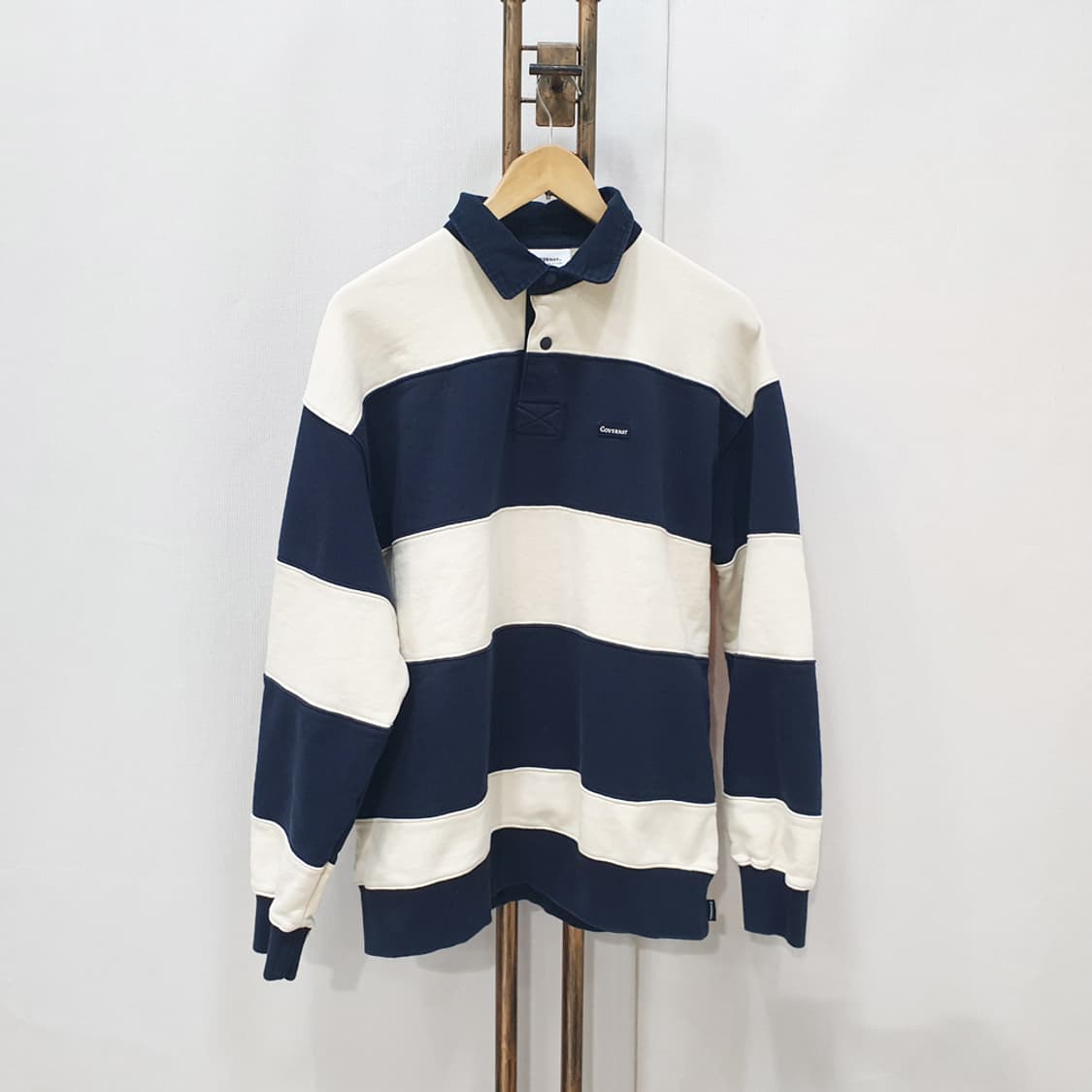 커버낫 스트라이프 럭비 긴팔티셔츠 L 상품이미지1