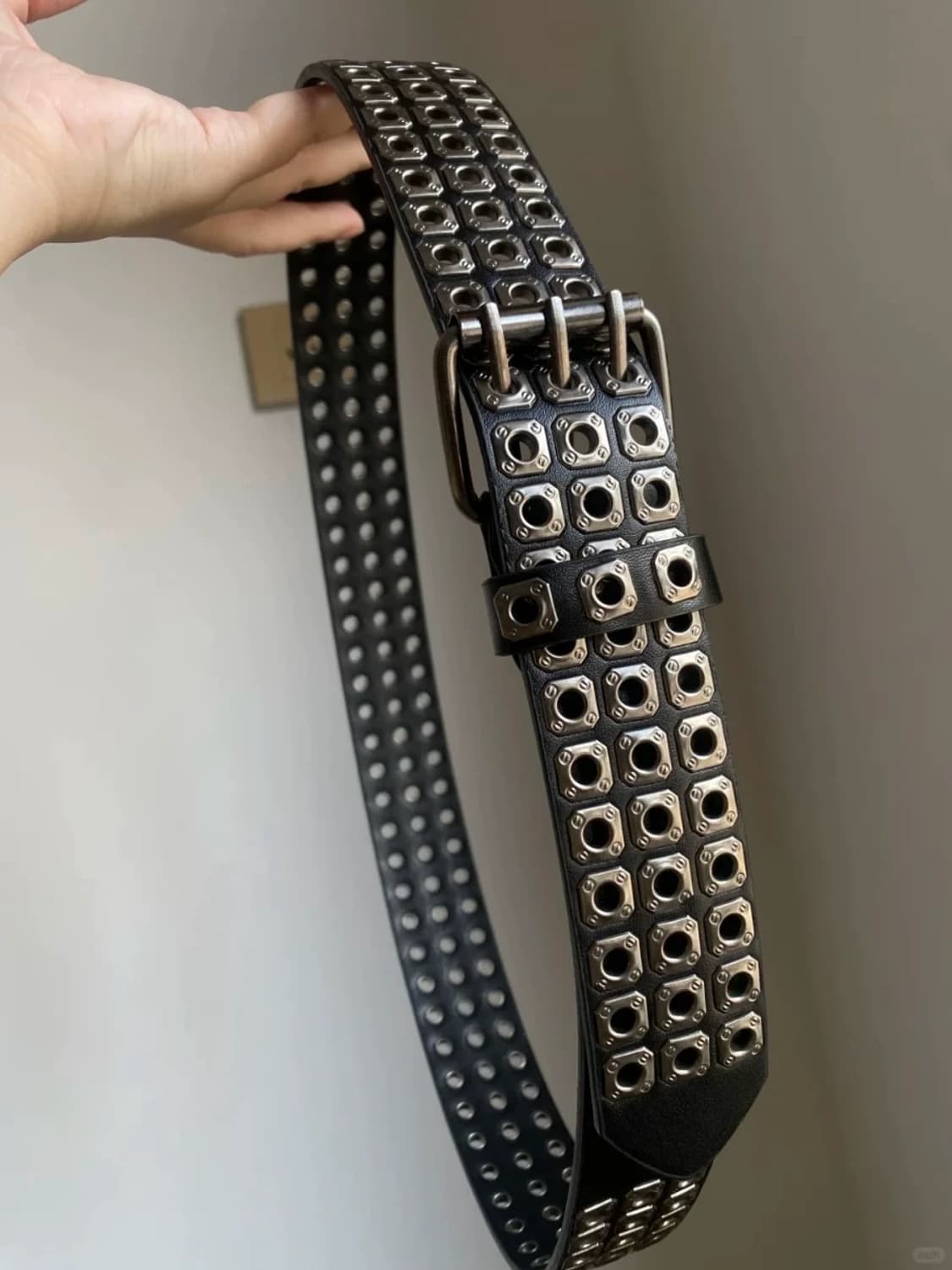 아일렛 와이드 벨트 (Black) 상품이미지3