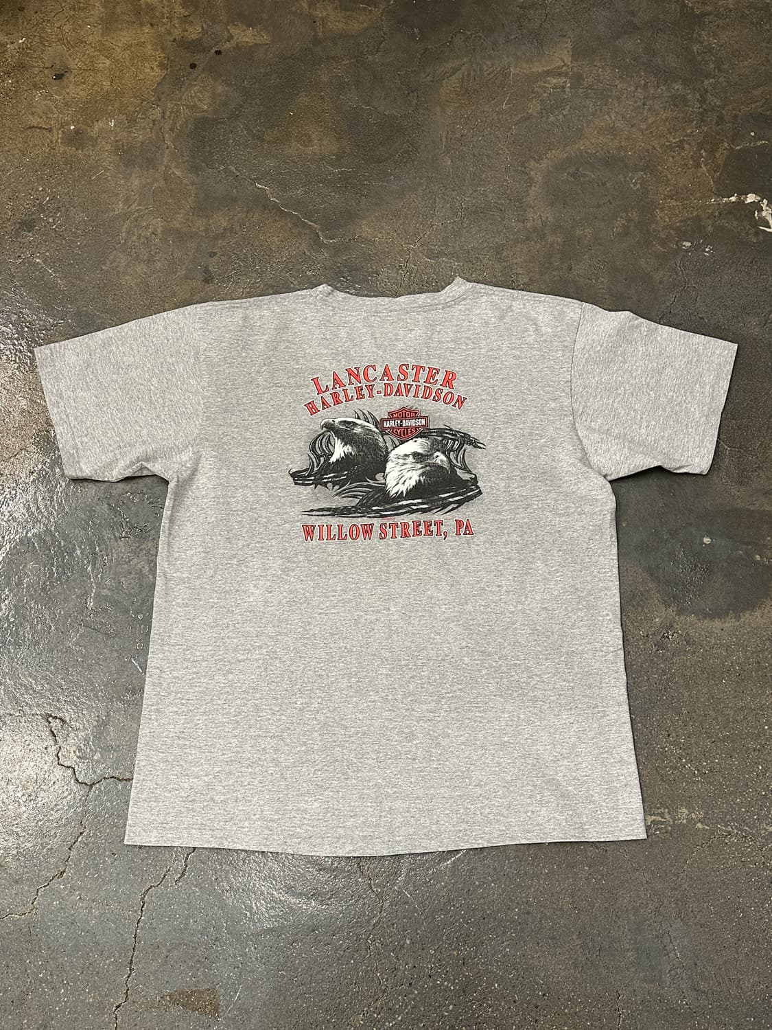 90s 할리데이비슨 모터사이클 반팔 티셔츠 XL 상품이미지2