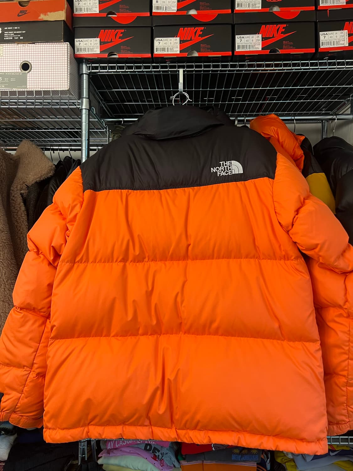 슈프림x노스페이스 패딩 파워 오렌지 L 상품이미지7