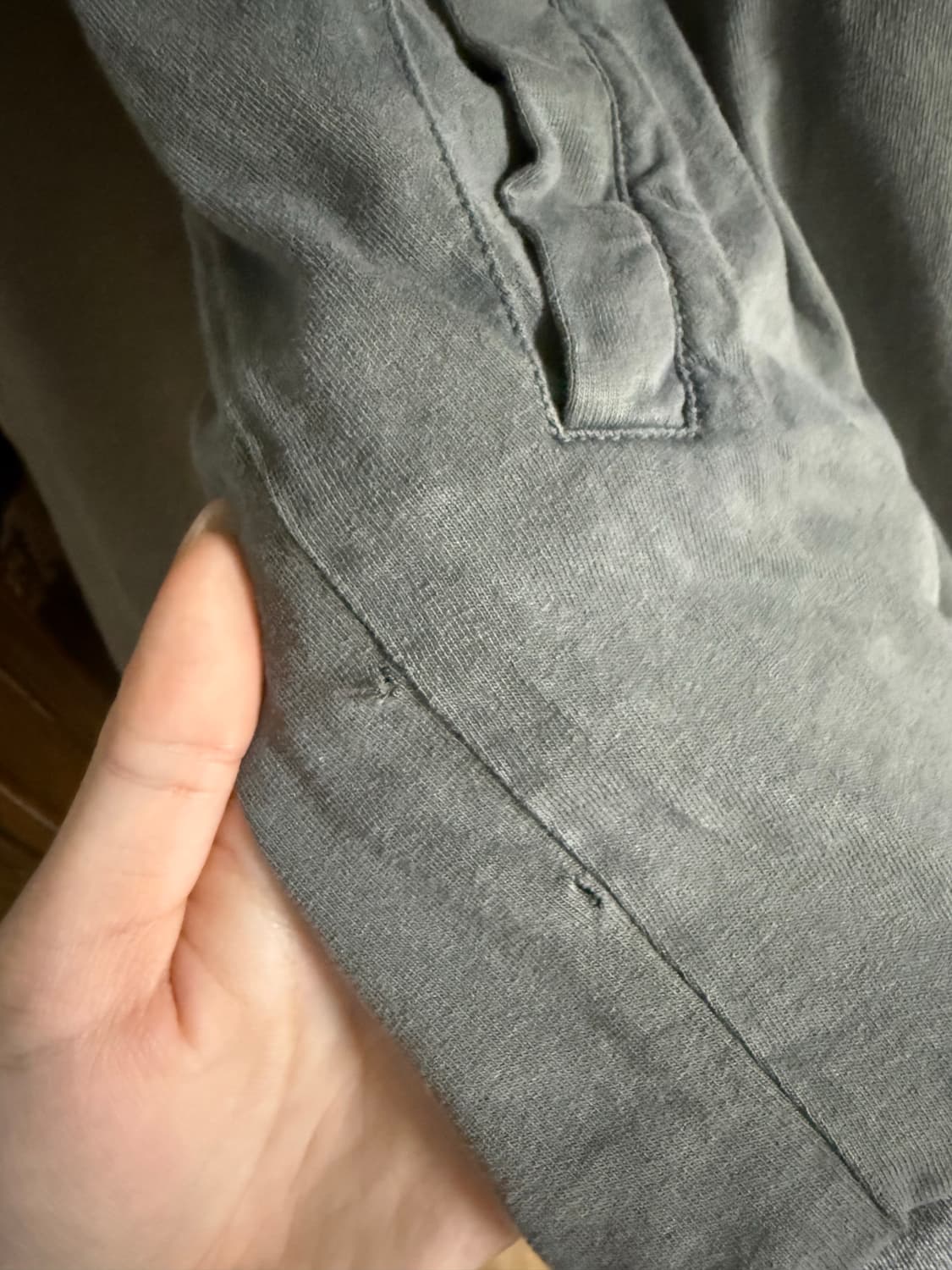 발렌시아가 리버시블 후드집업 그레이 / 카키 상품이미지6