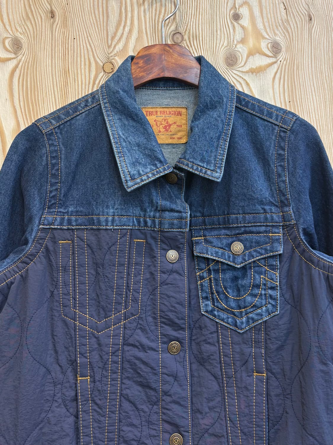 22FW 트루릴리젼 나일론 데님 믹스 자켓 상품이미지3