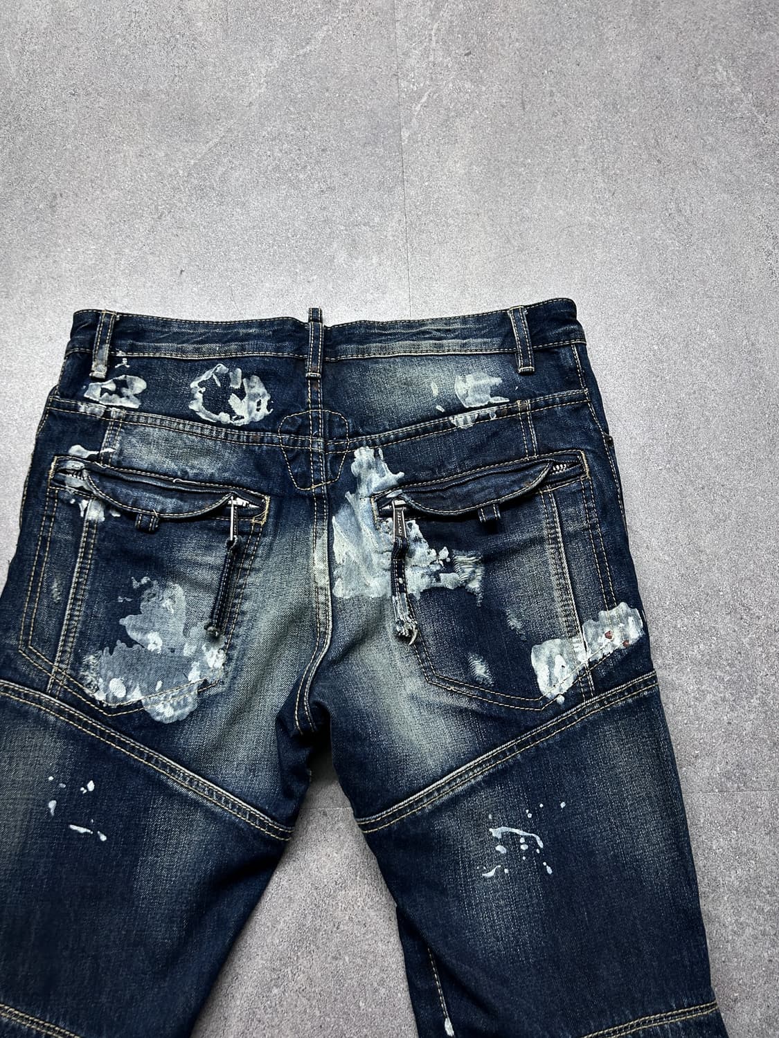 디스퀘어드2 플레어 짚 더티 페인트 데님  상품이미지8