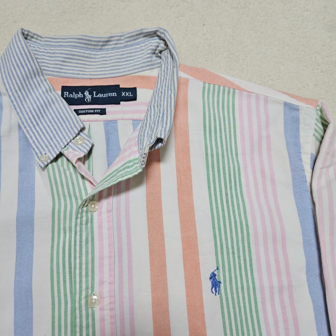 폴로 랄프로렌 멀티 스트라이프 셔츠 2XL 급처 상품이미지2