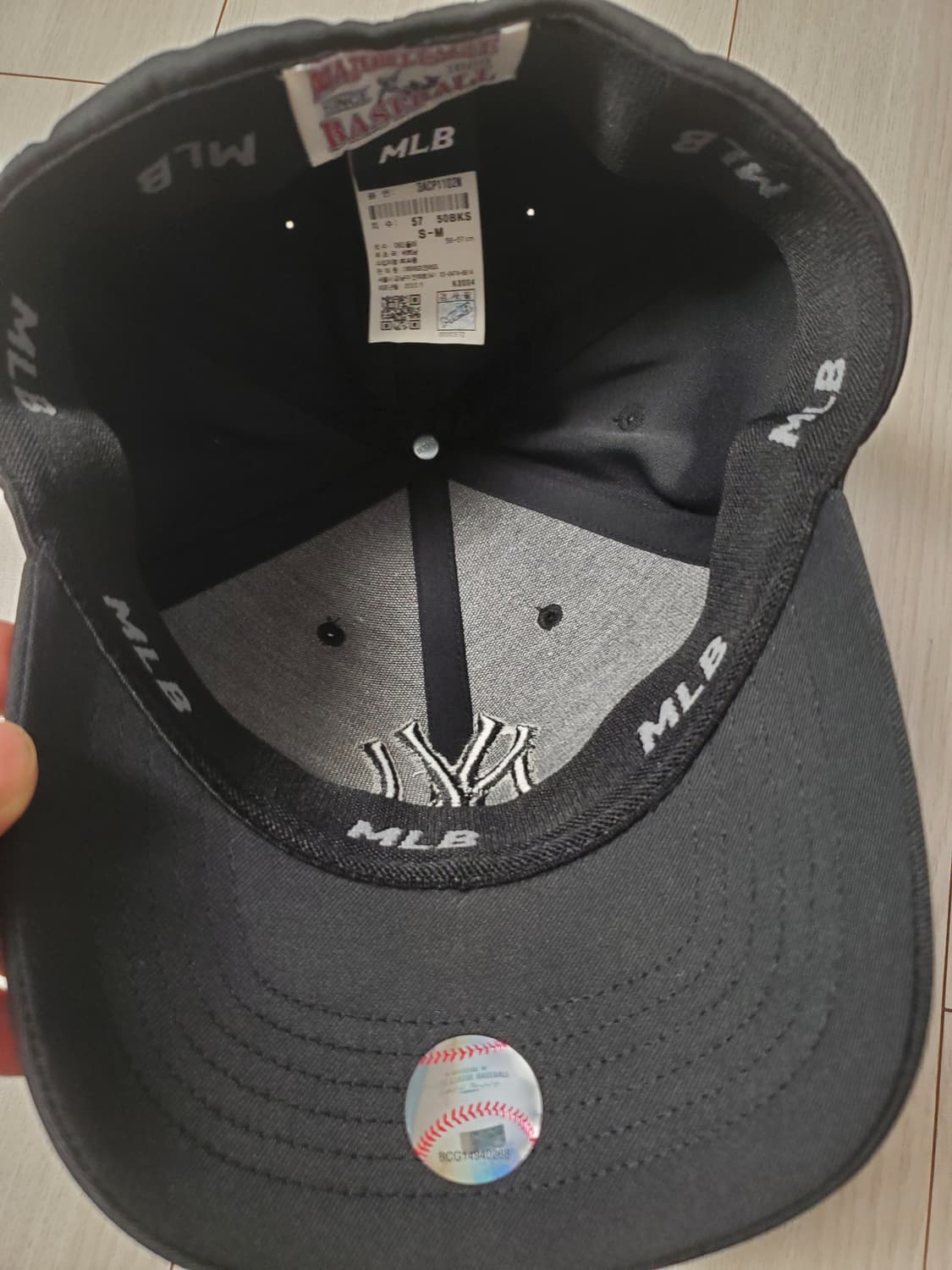 MLB 볼캡(몇번안썻어요)사이즈56~57cm 상품이미지5