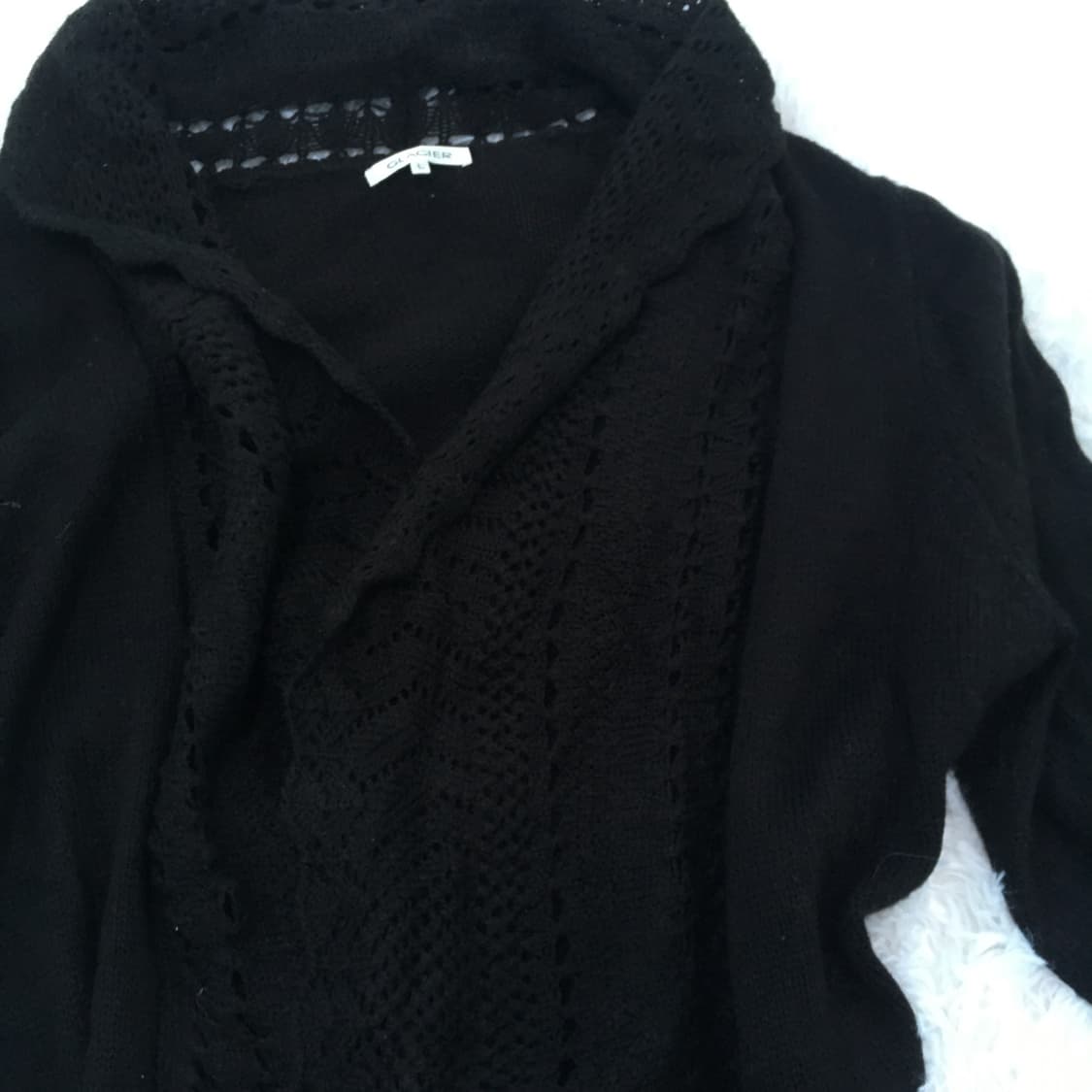 빈티지 레이스 블랙 니트 모리 772 y2k 스트릿 갸루 펑키 일본빈티 상품이미지3