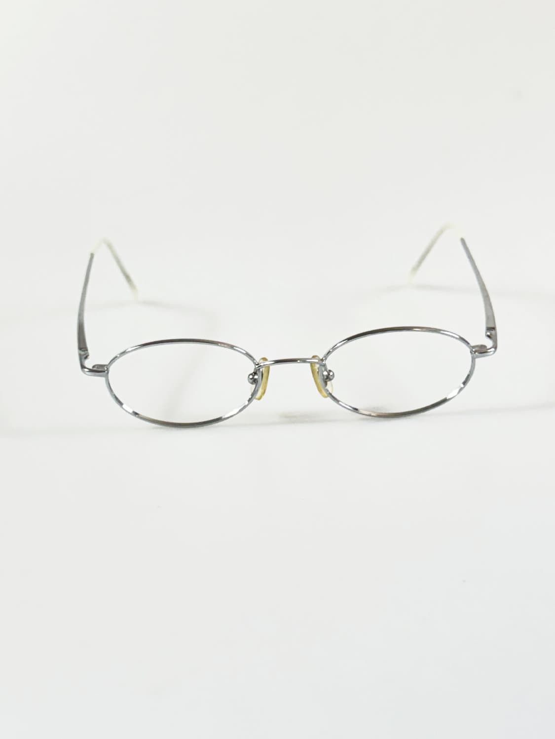 실버 슬림 오벌 메탈 프레임 빈티지 안경 상품이미지1