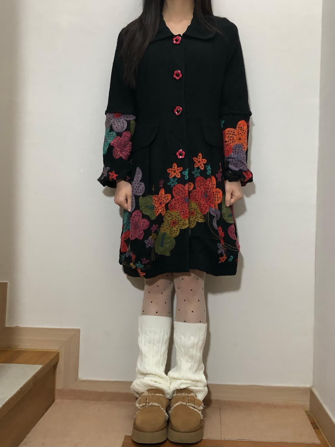 빈티지 블랙 모리걸 코트 상품이미지2