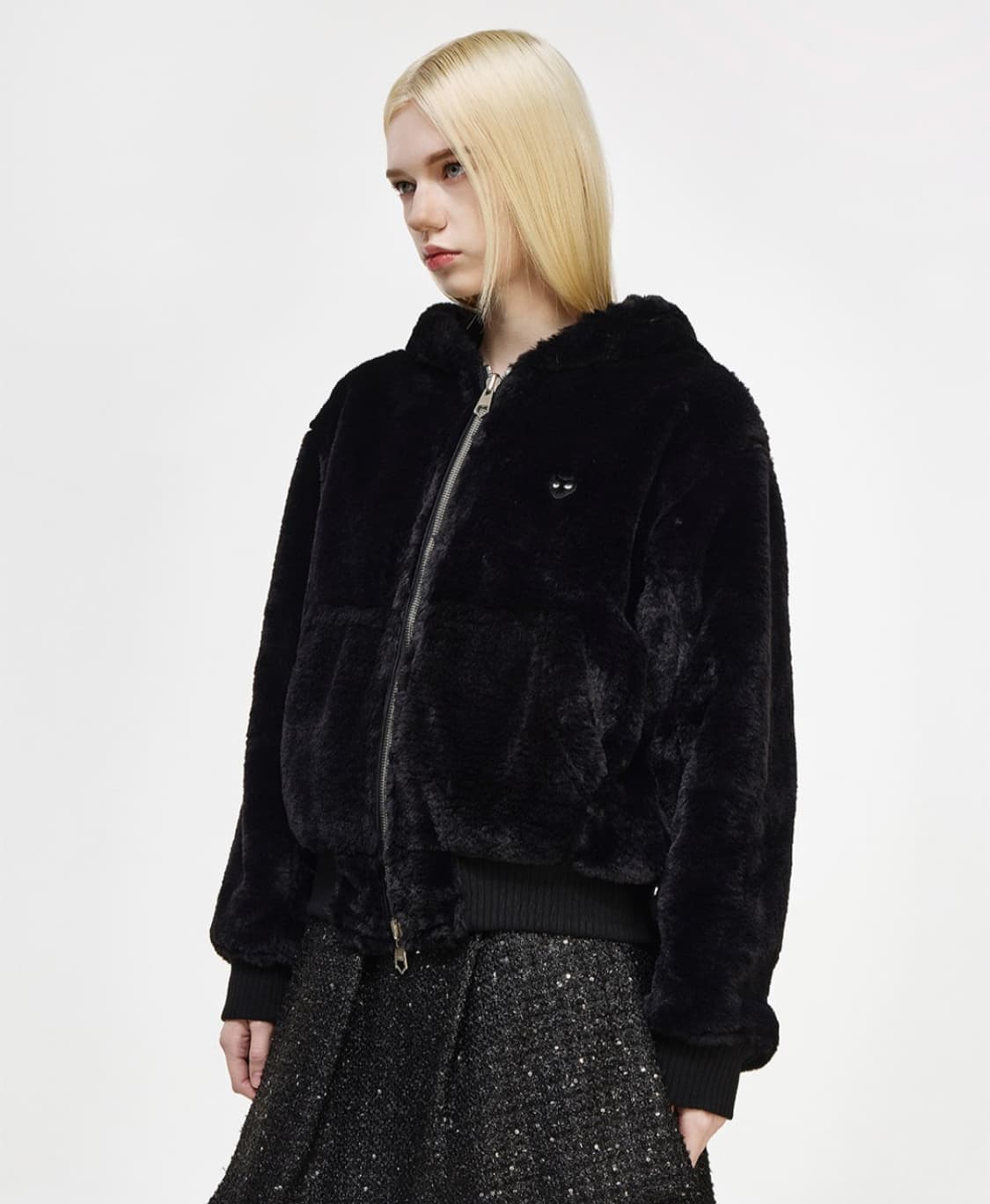 송지오우먼 지제로 퍼후드집업 상품이미지3