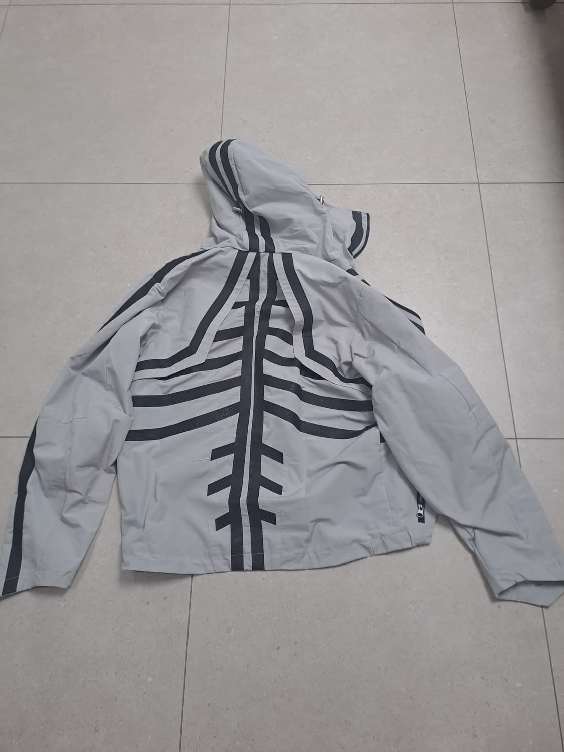 105,3사이즈) 써저리 스켈레톤자켓 라이트그레이 상품이미지3