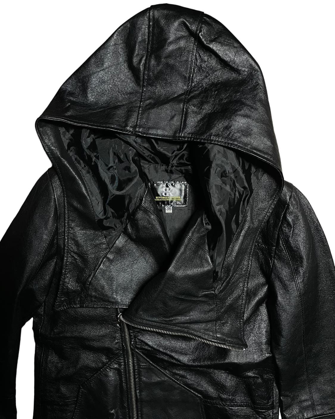 하이넥 레더 자켓 상품이미지2