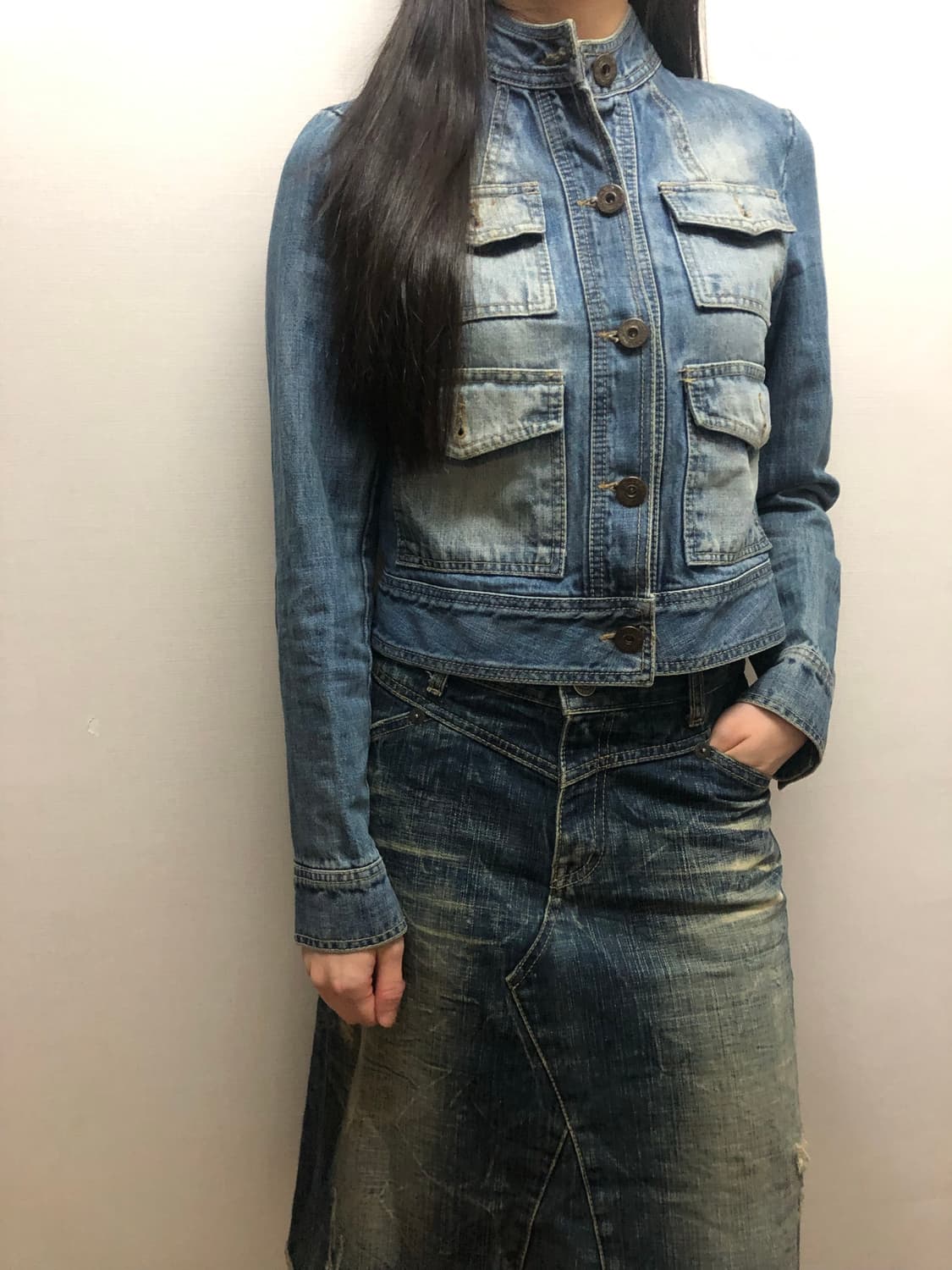 빈티지 데님 포켓 자켓 상품이미지4