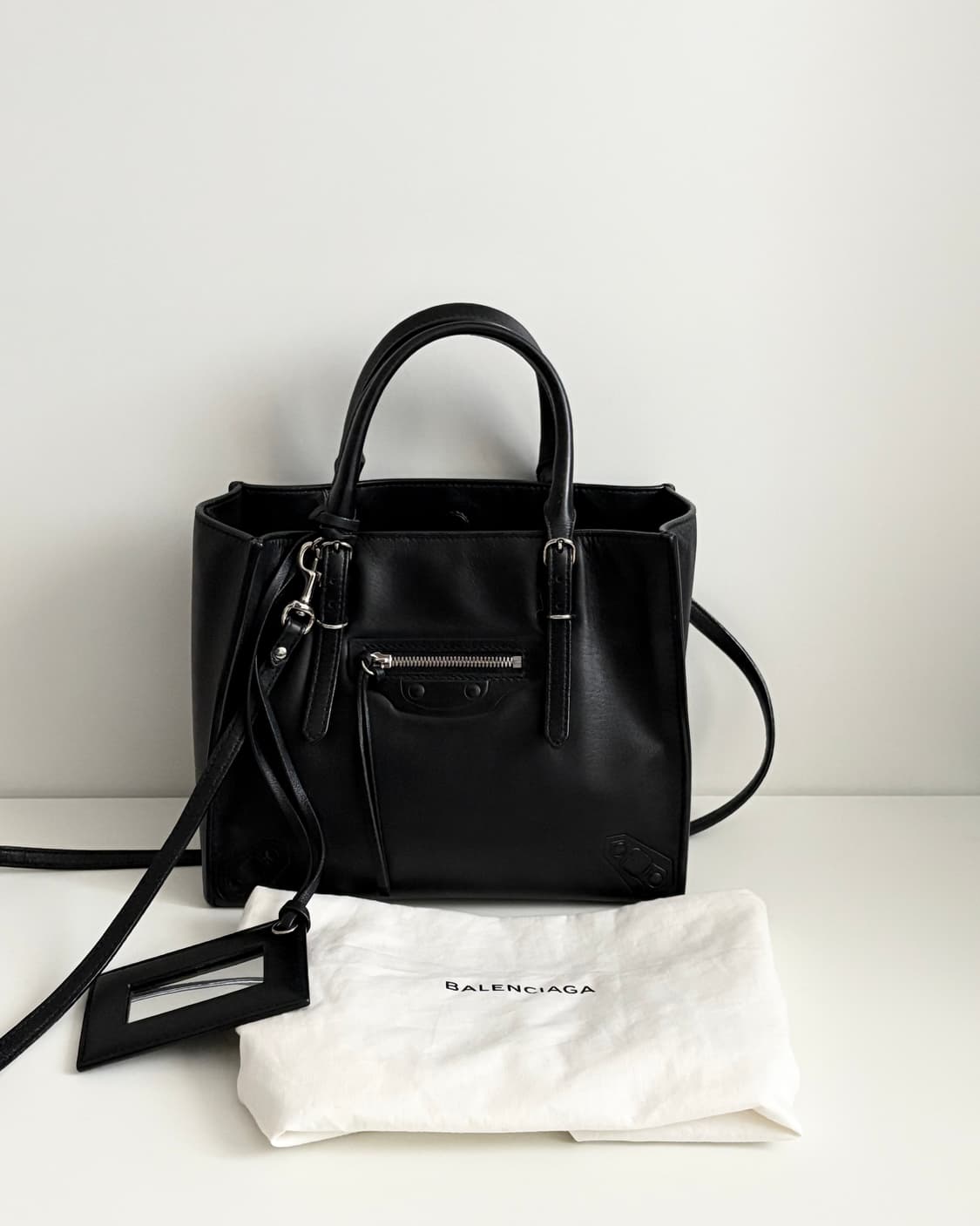 BALENCIAGA 발렌시아가 파피에르 A4 토트&숄더백 미니 - bla 상품이미지1