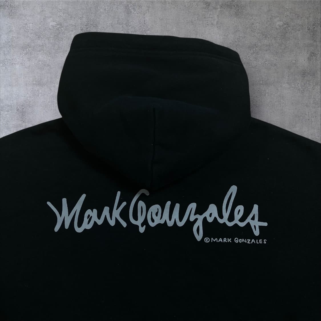 마크곤잘레스 스펠아웃 로고 블랙 후드 집업 상품이미지2