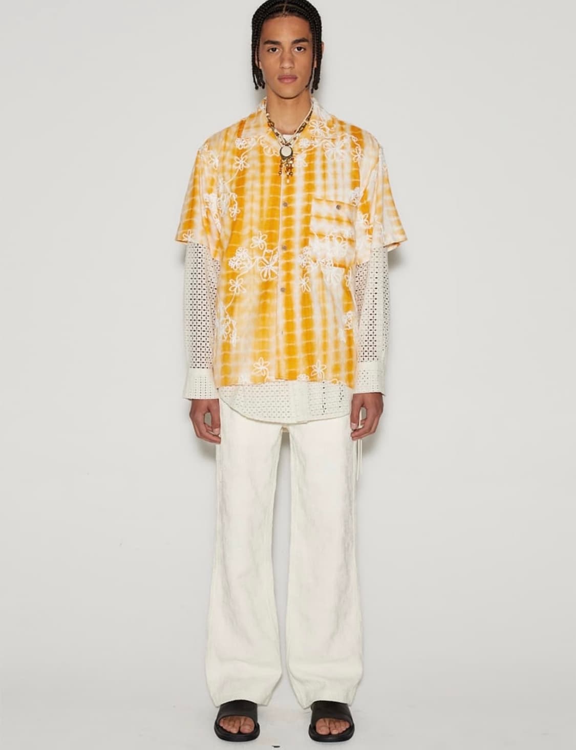 앤더슨벨 에스닉 자카드 트랙 팬츠 상품이미지2