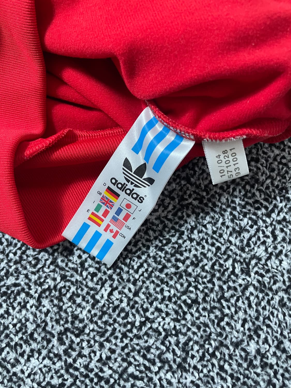 빈티지9. 아디다스 올드스쿨 온두라스 져지 트랙탑 트랙 자켓 레드 상품이미지4