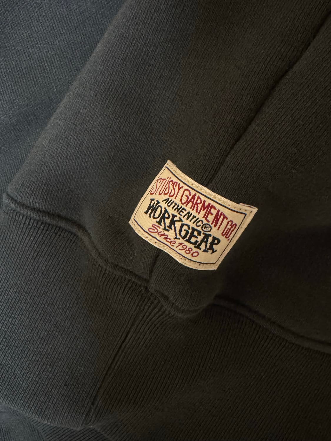 스투시 기모 하프 집업 S 새상품 상품이미지2