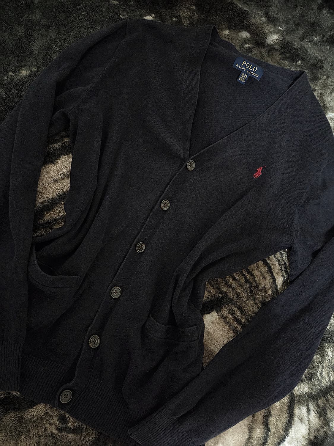 폴로 네이비 가디건 (키즈 XL) 여성 55가능 상품이미지1