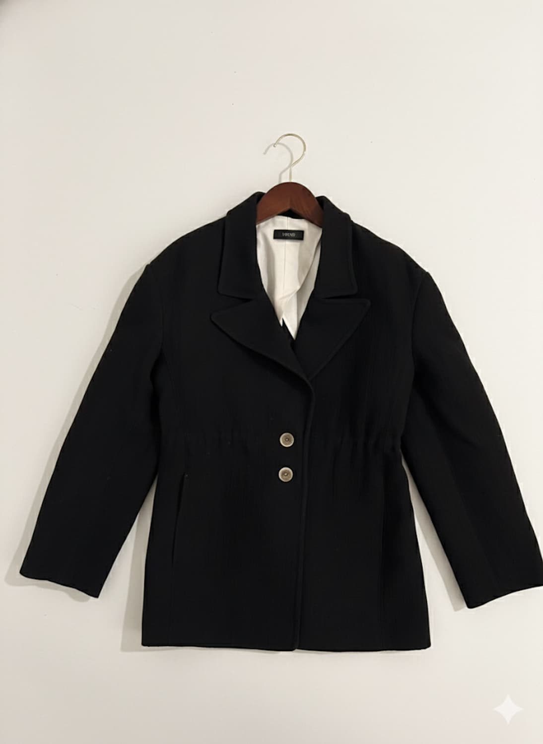 [LEBEIGE] 블랙 코튼&린넨 자켓 상품이미지1