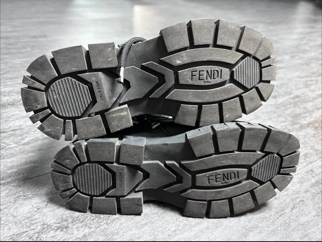 펜디그래피 FF & 가죽 바이커 부츠(240) 상품이미지6