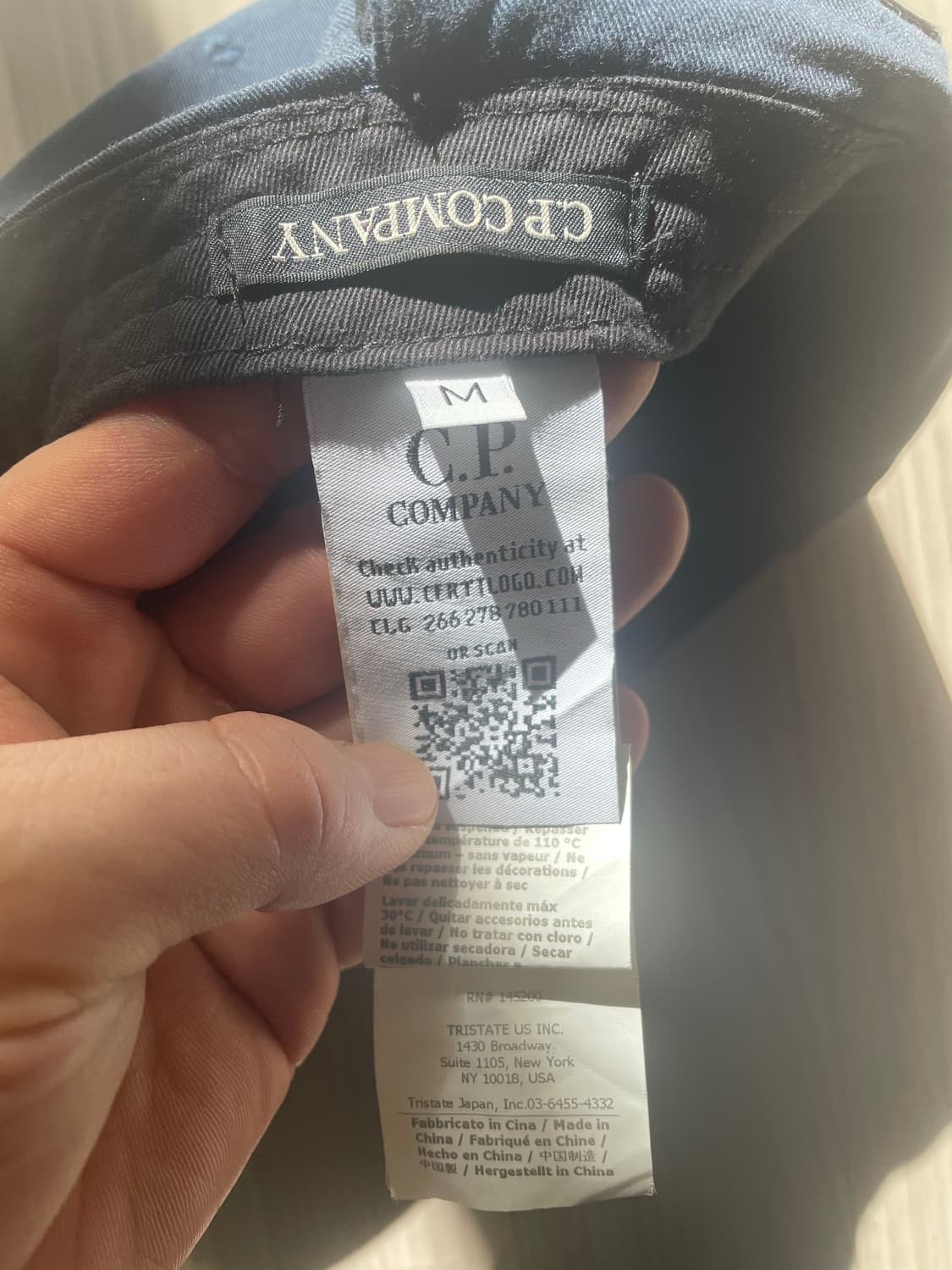 정품 CP컴퍼니 고글캡 모자 네이비 M 상품이미지4