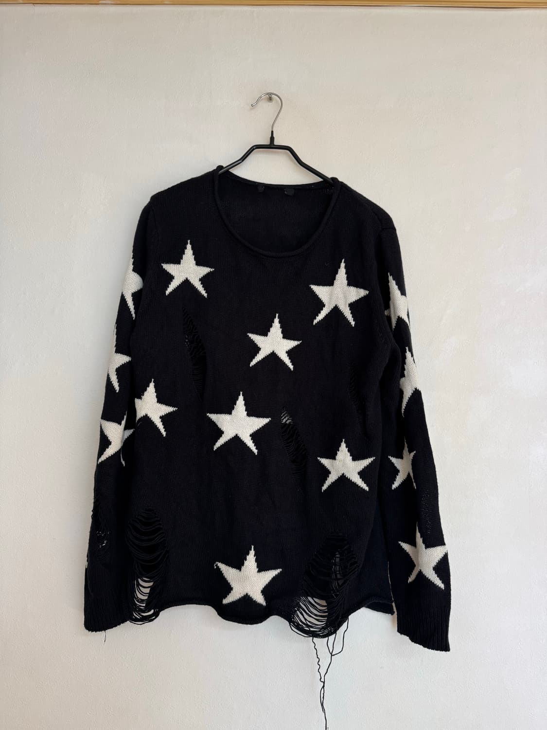Vtg 빈티지 스타 프린트 그런지 니트 상품이미지2