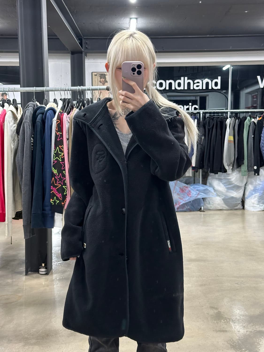 베이프 플리스 코트 자켓 상품이미지1