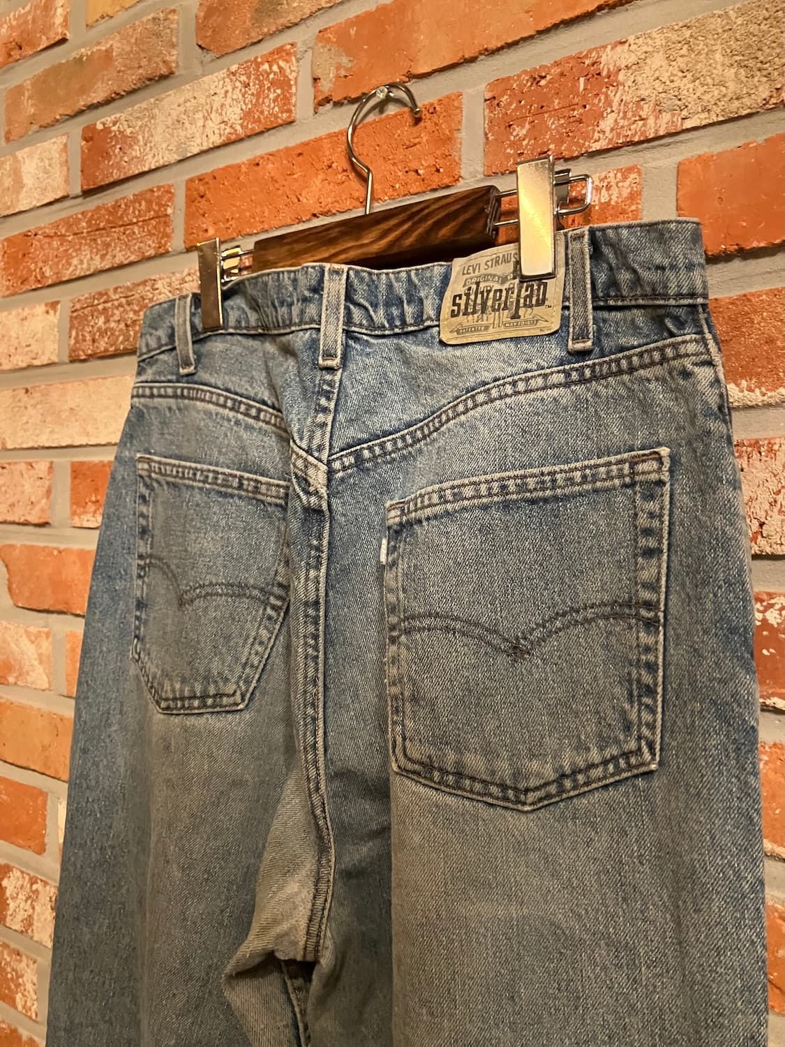 90s USA 빈티지 리바이스 실버탭 루즈핏 데님 팬츠 상품이미지4