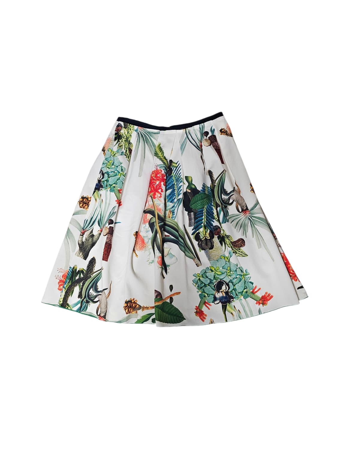 티렌 THYREN 패턴 네오플랜 플리츠 미디스커트 55(1/2) 상품이미지8