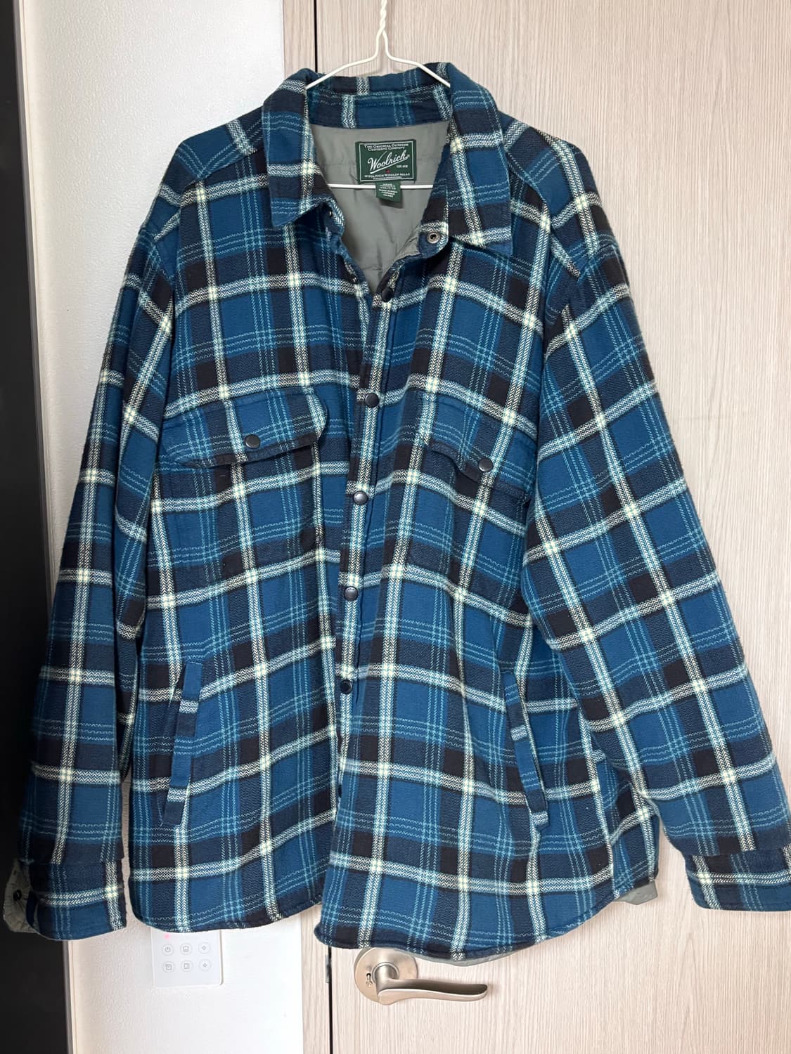 울리치 블루 멀티 체크 패디드 셔츠 상품이미지1