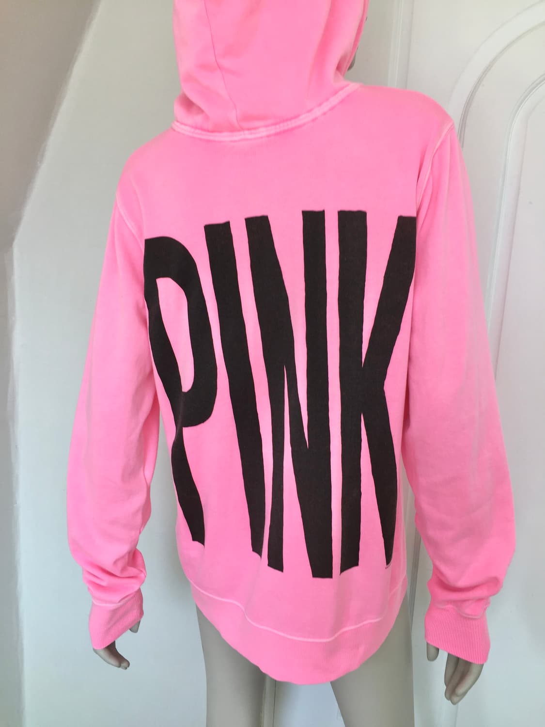 Victoria’s Secret  Neon Pink Logo Hoodie 상품이미지4