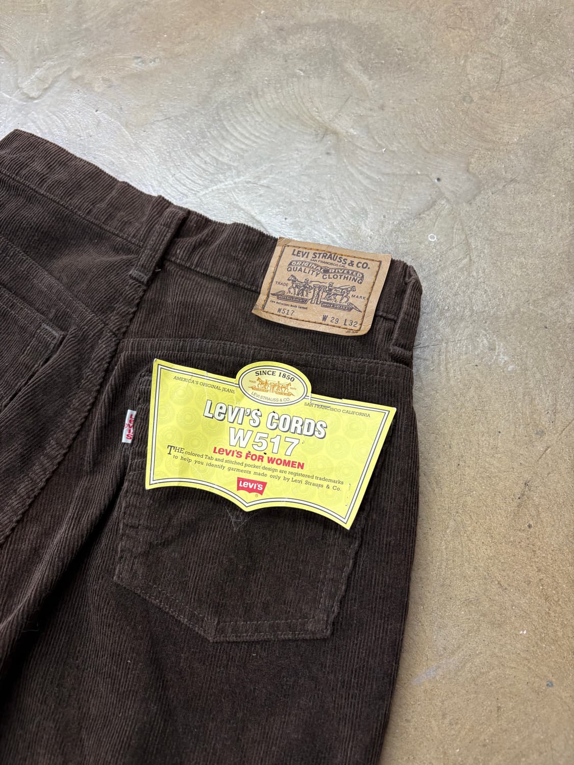 90s Levis 517 코듀로이 데드스탁 상품이미지1