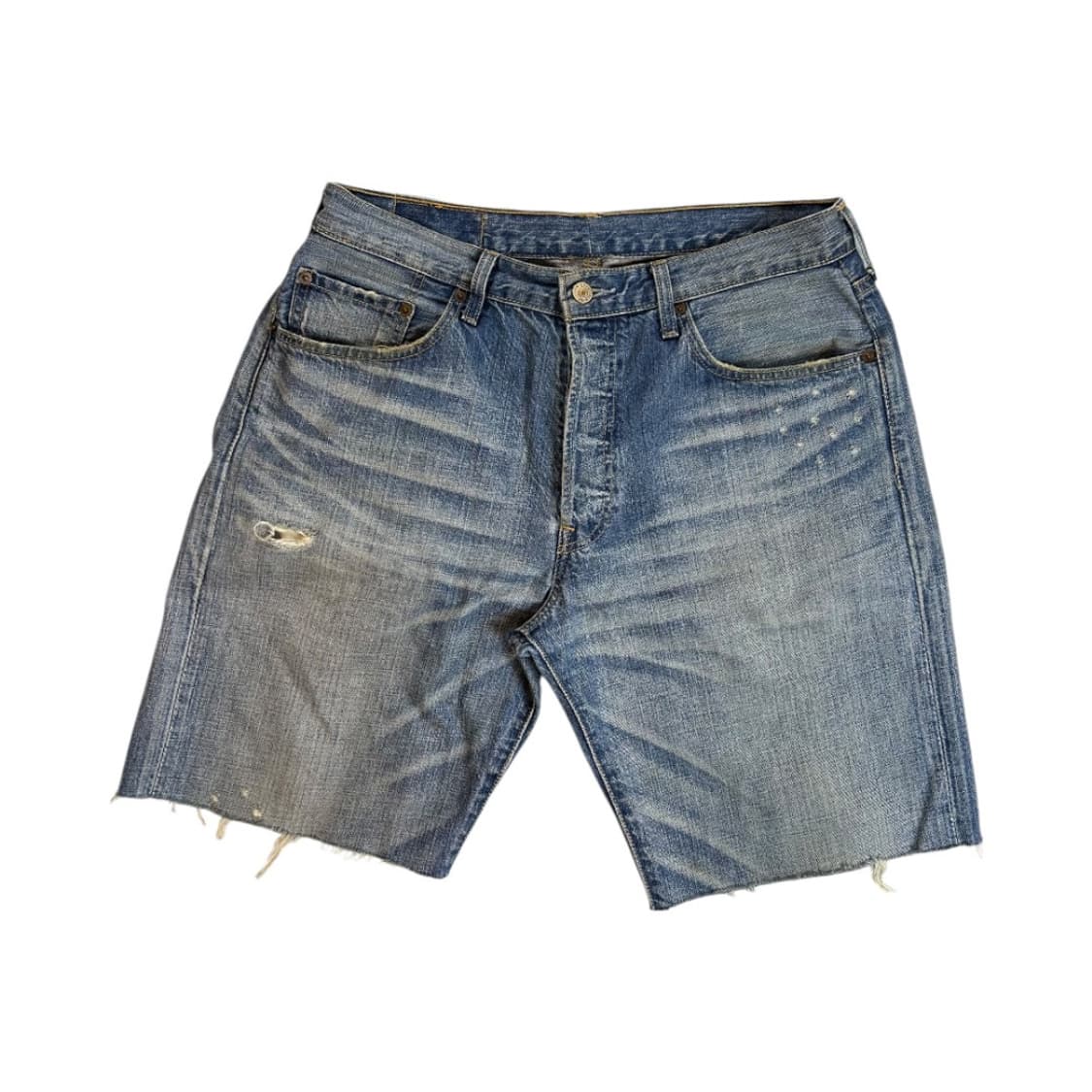 XL) 리바이스 501 워시드 컷오프 데님쇼츠 BD-006 상품이미지1
