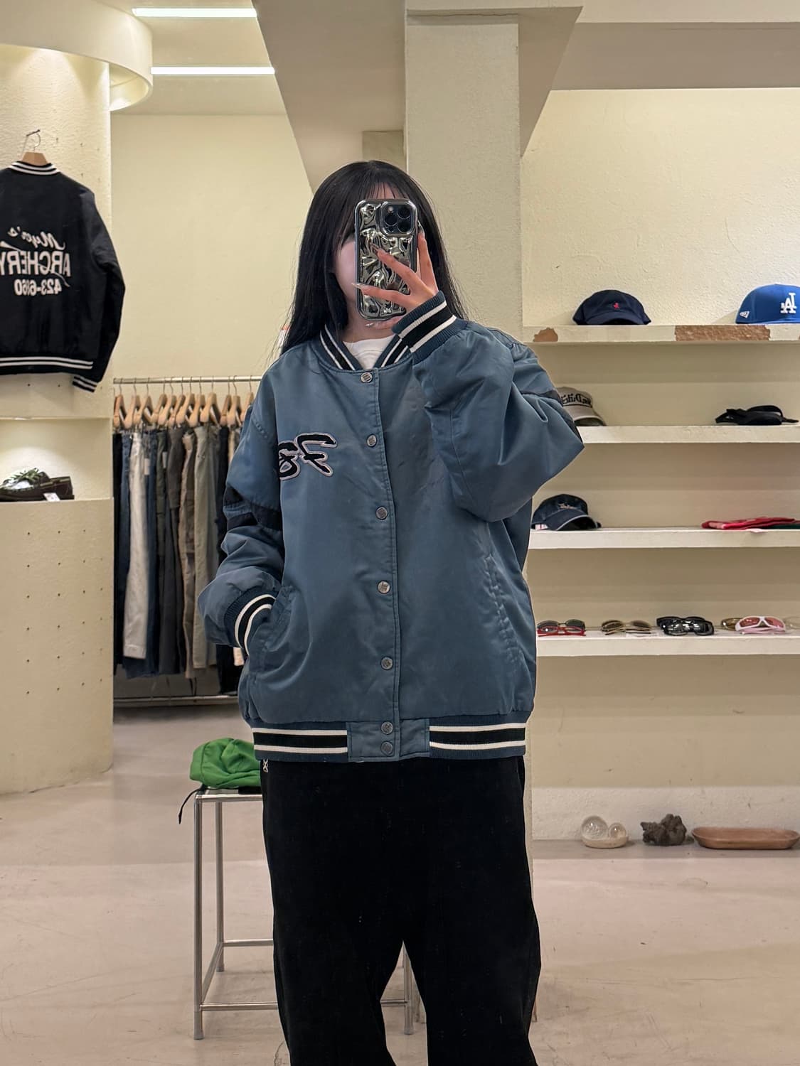 후부 FB 로고 바시티 자켓 U1078  상품이미지1