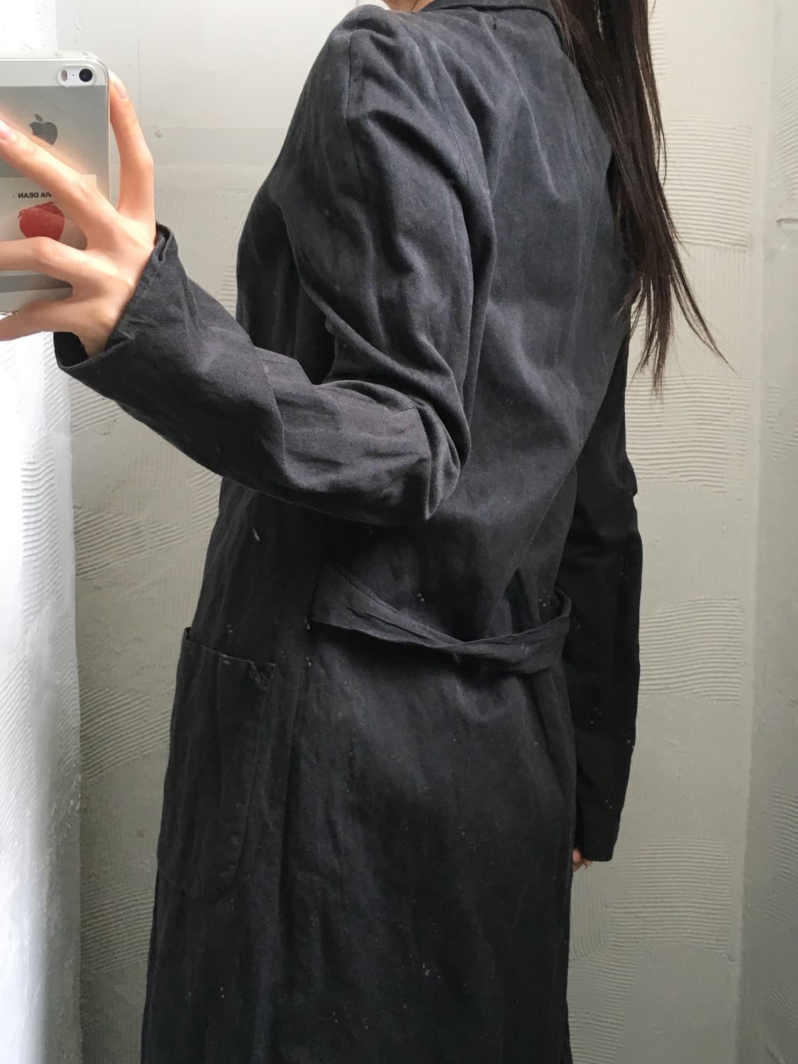 wjk 다크블랙 체스트 코트 상품이미지3