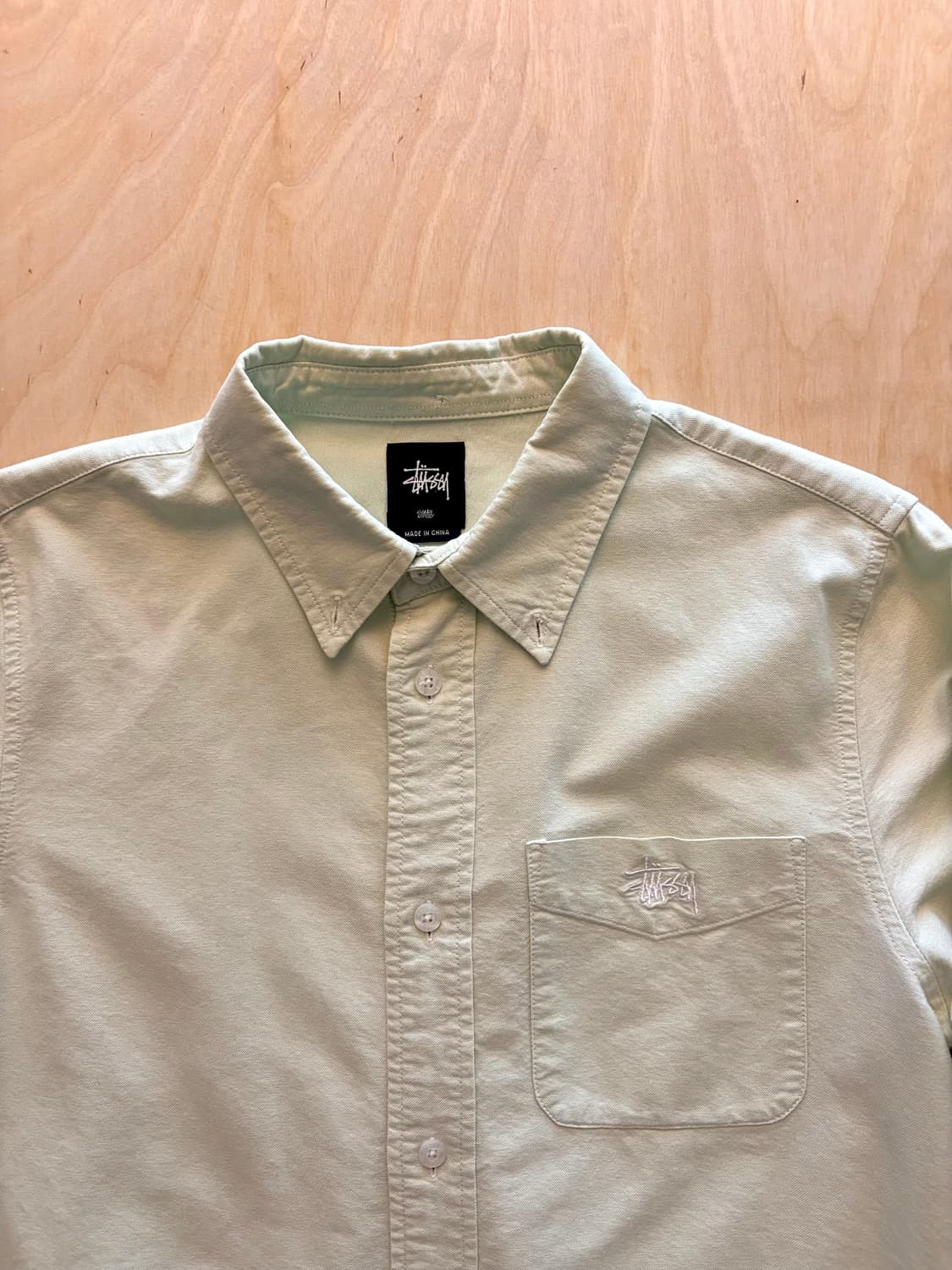 스투시 민트 컬러 셔츠 (레어템) 상품이미지4