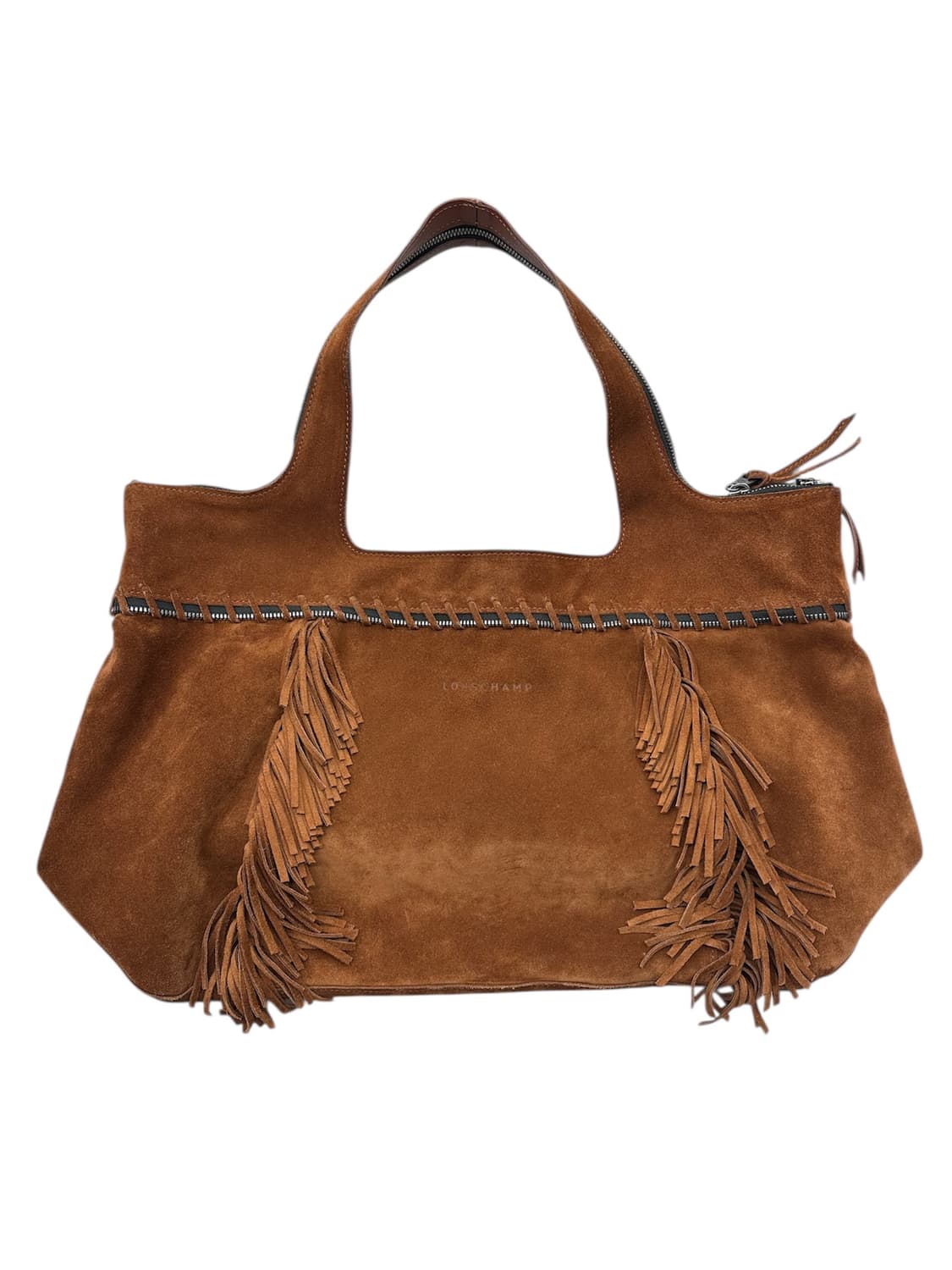 Longchamp Fringe Suede Tote Bag 상품이미지1