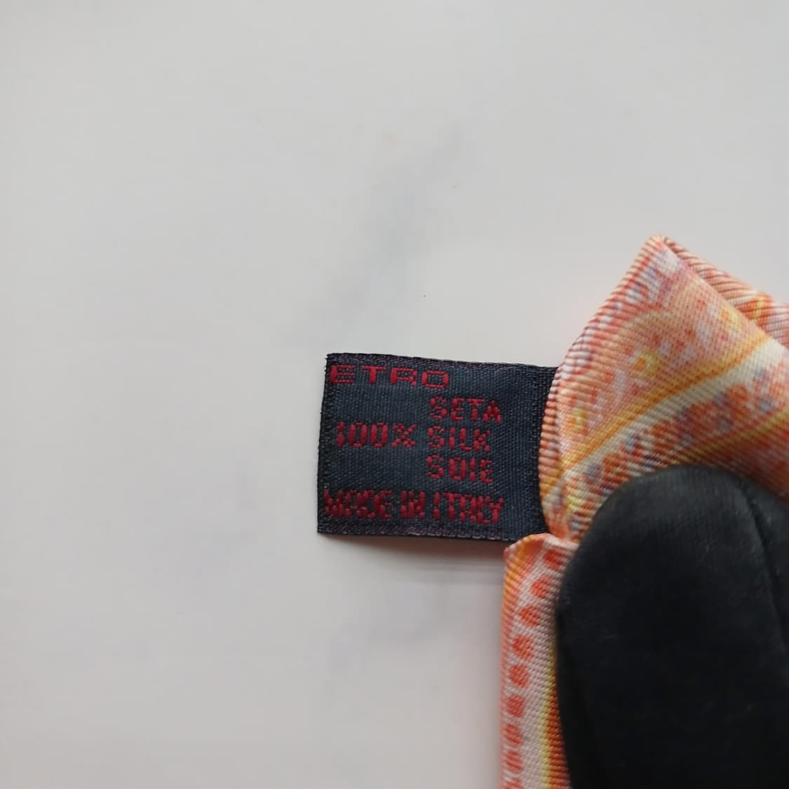 에트로 실크 피치 페이즐리 넥타이 9.6cm A+ A18034
 상품이미지8
