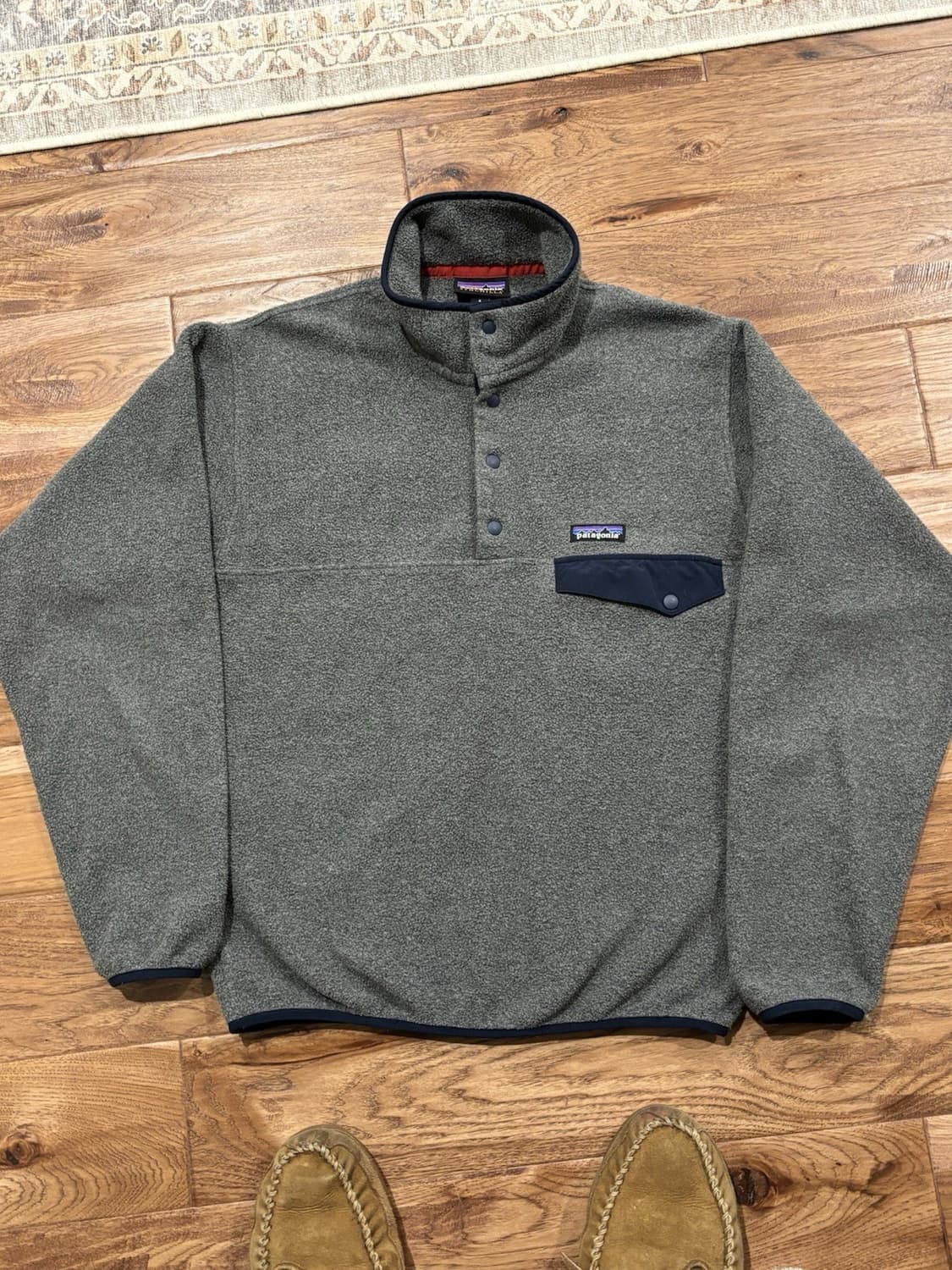 12FW 파타고니아 신칠라 스냅-T 플리스 그레이 네이비 상품이미지1