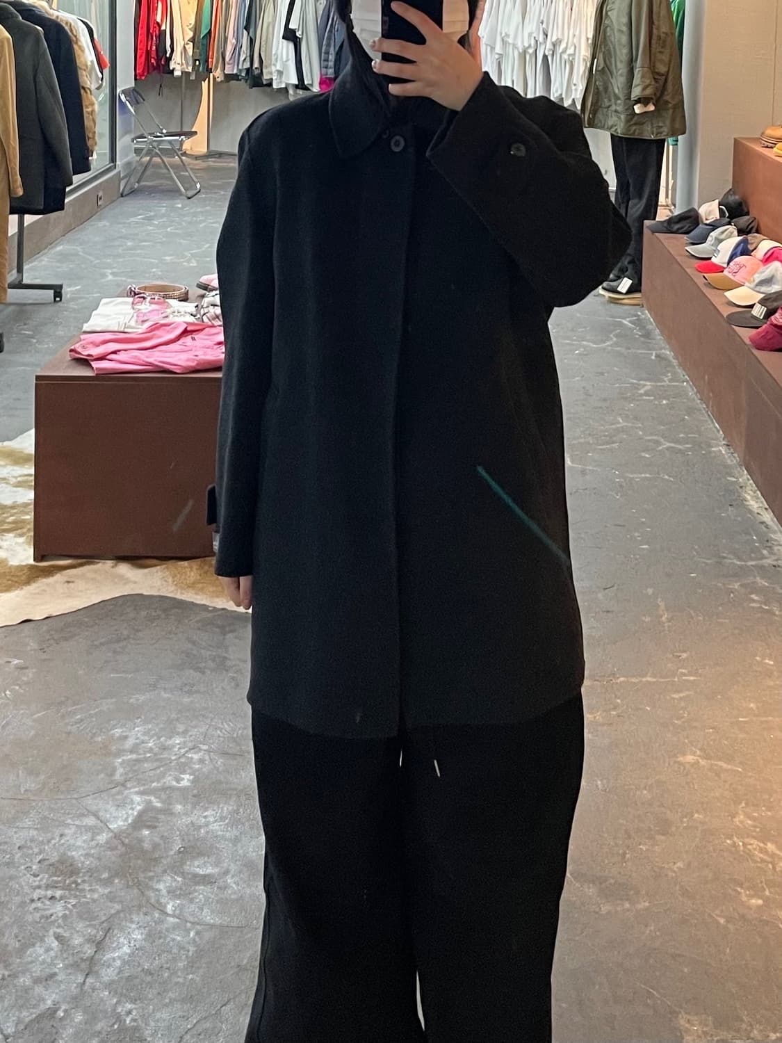 자방 미니멀 싱글 코트 H1916 상품이미지1