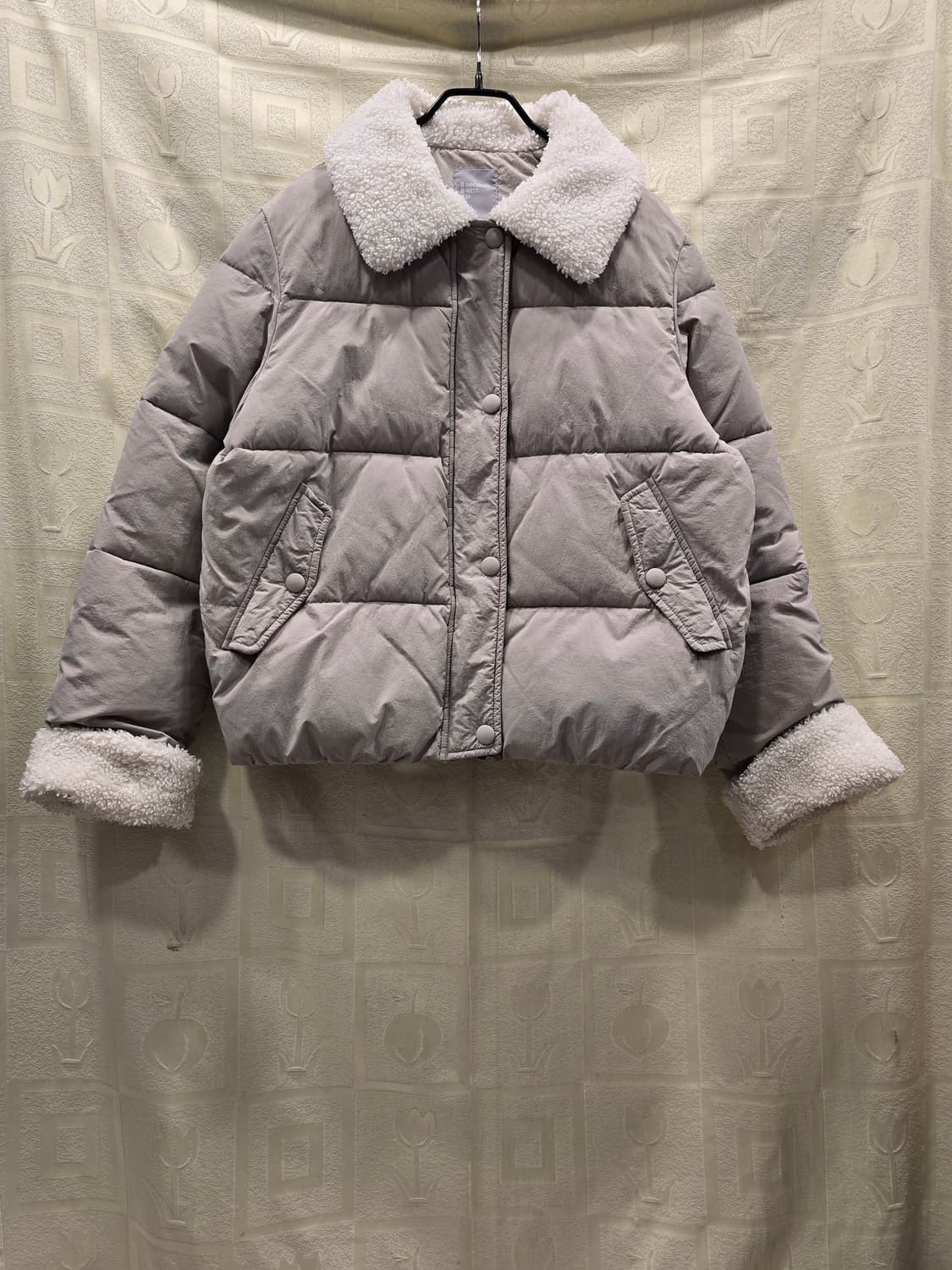 에잇세컨즈 양털 카라 숏패딩 S 상품이미지1