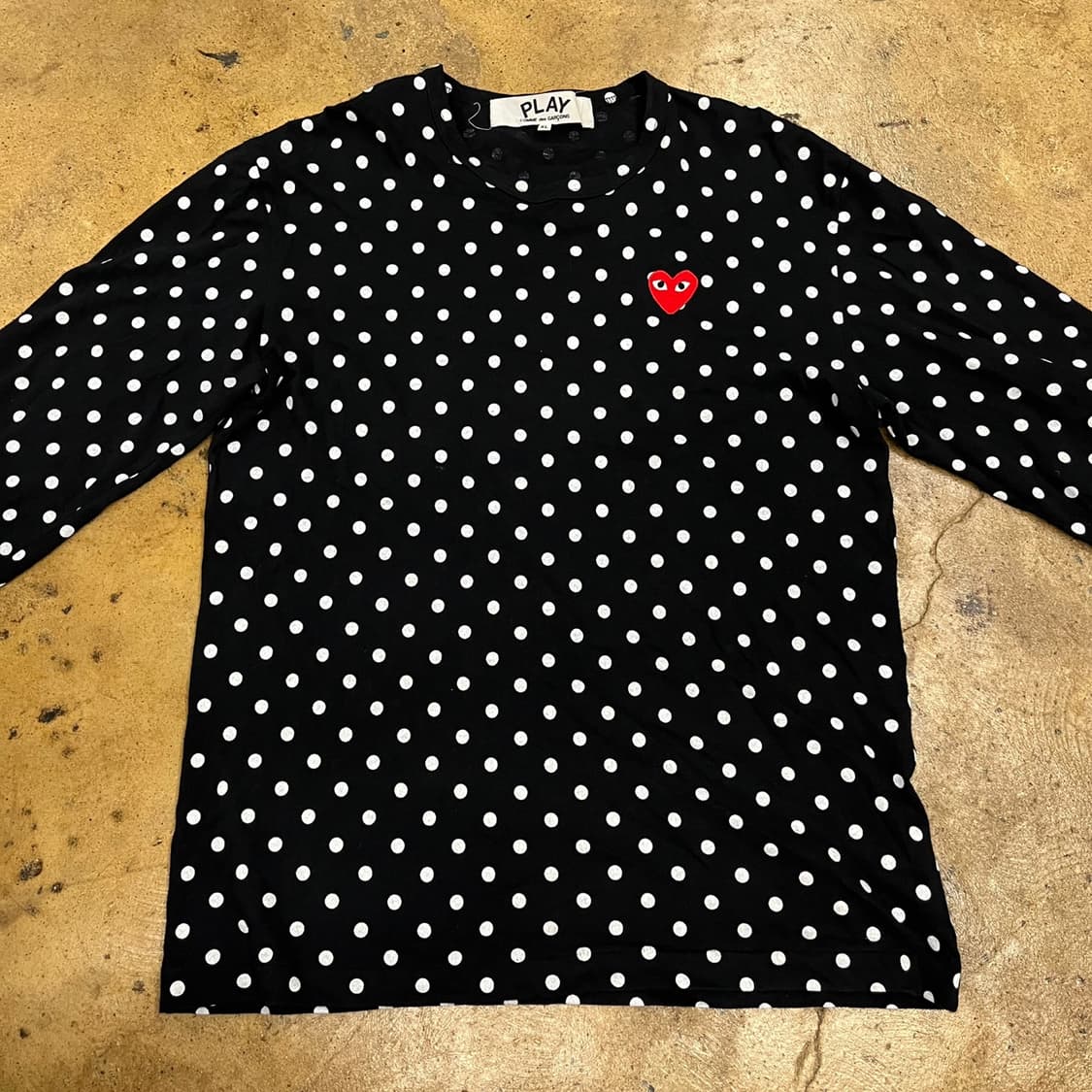 꼼데가르송 도트 롱슬리브  상품이미지3