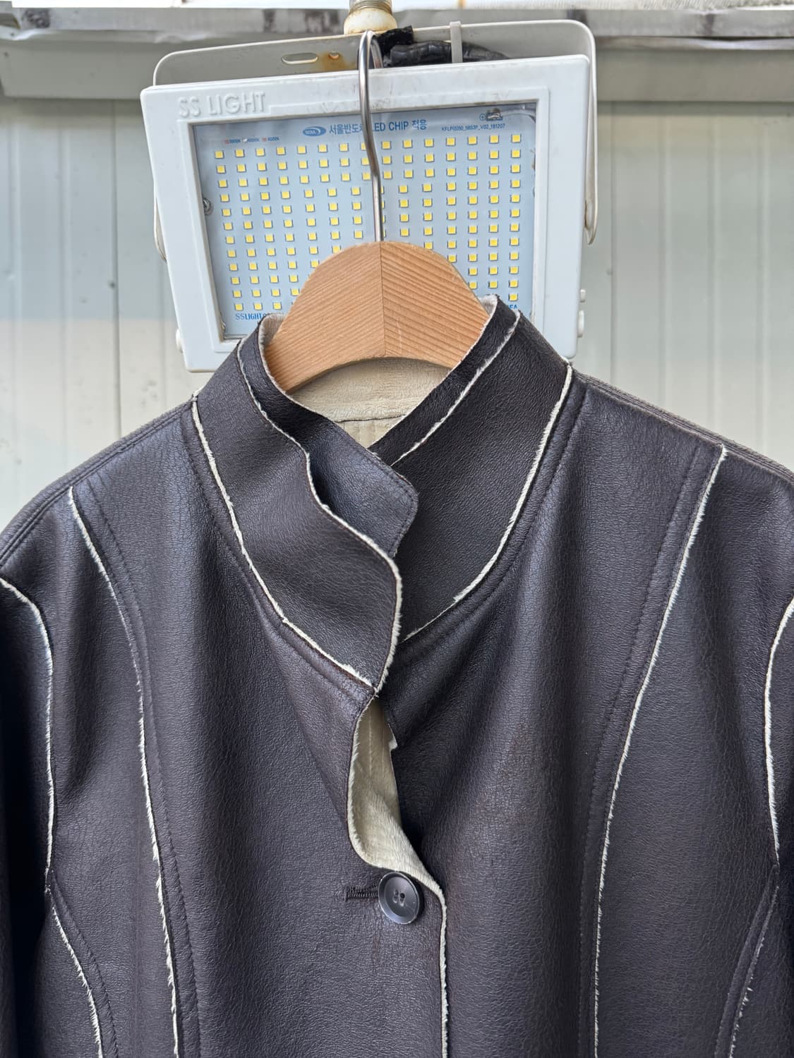 간사이 야마모토 더블 넥 무스탕 상품이미지6