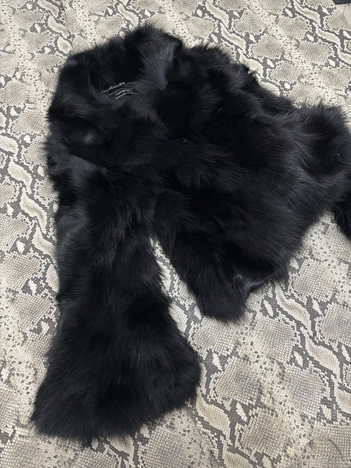 FOX Fur Black Wide Cuff Jacket 상품이미지5