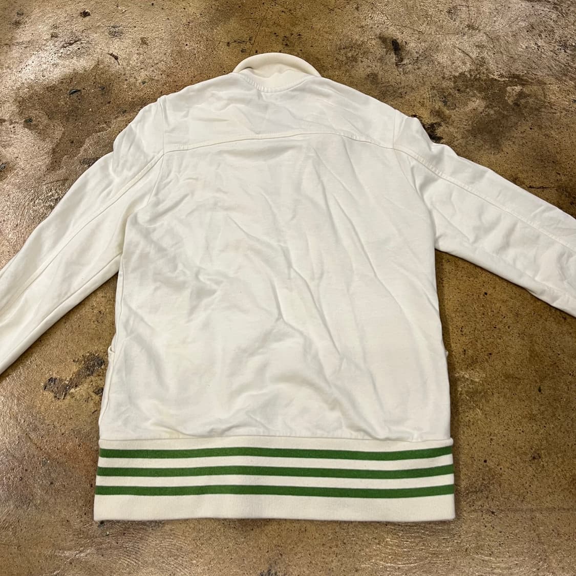 아디다스 흰초 화이트 그린 져지 트랙탑 85 상품이미지4