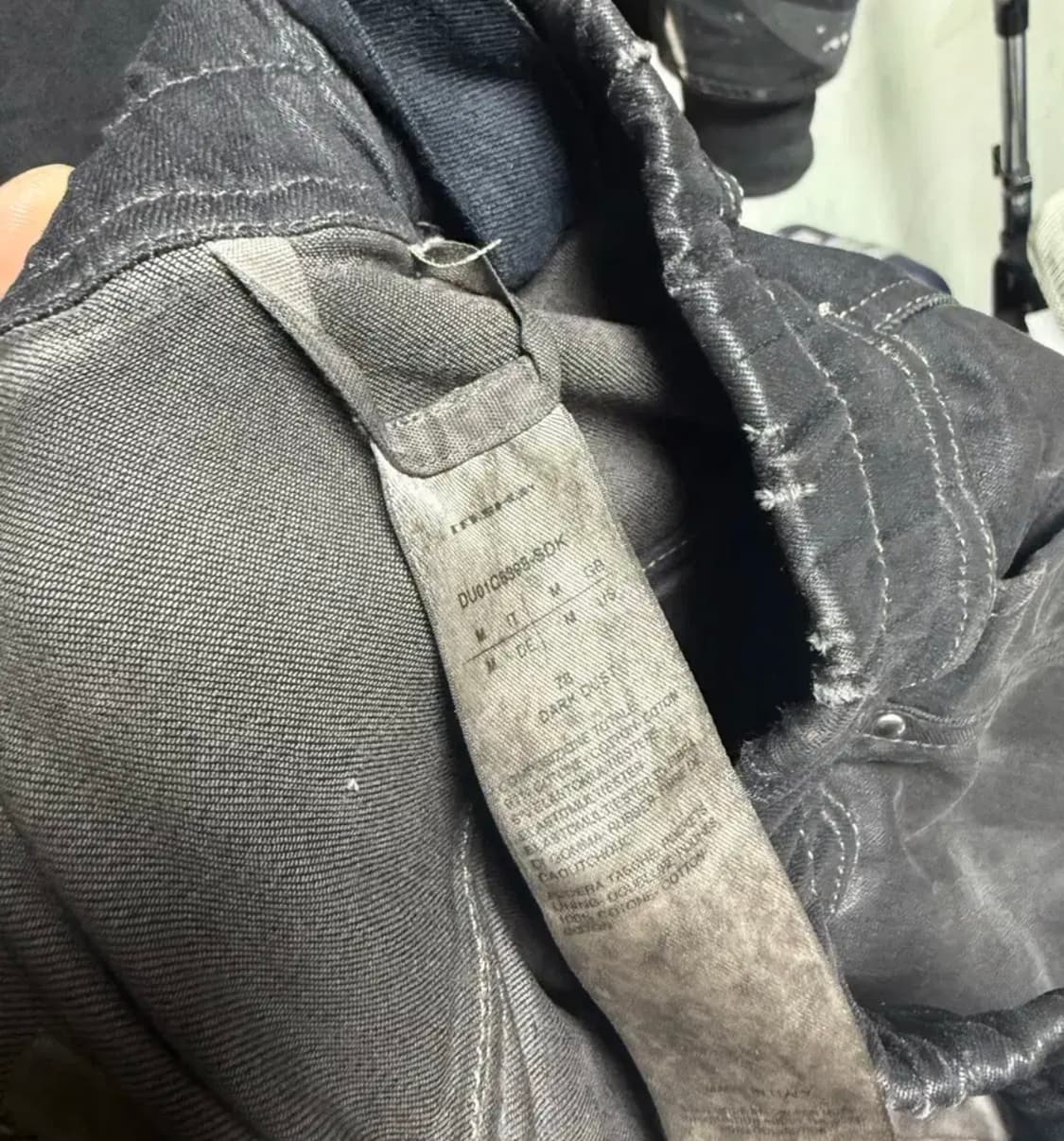 (M)릭오웬스 ss23 EDFU 점보카고 다크더스크 흑청 SDK 상품이미지7