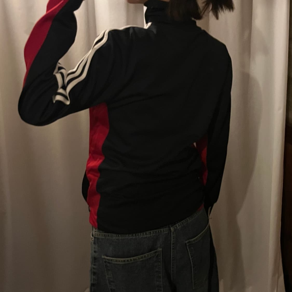 아디다스 삼선 트랙탑 네이비 레드 상품이미지3