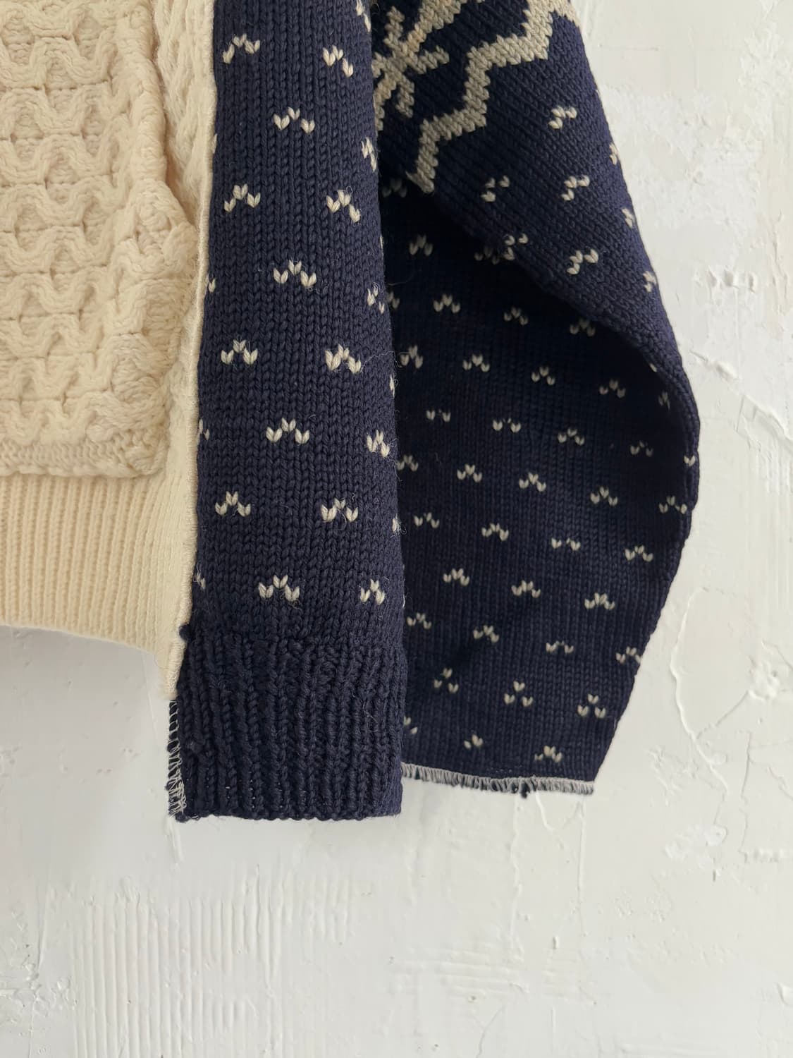 77circa 나나서카 패턴 피셔맨 니트  상품이미지6