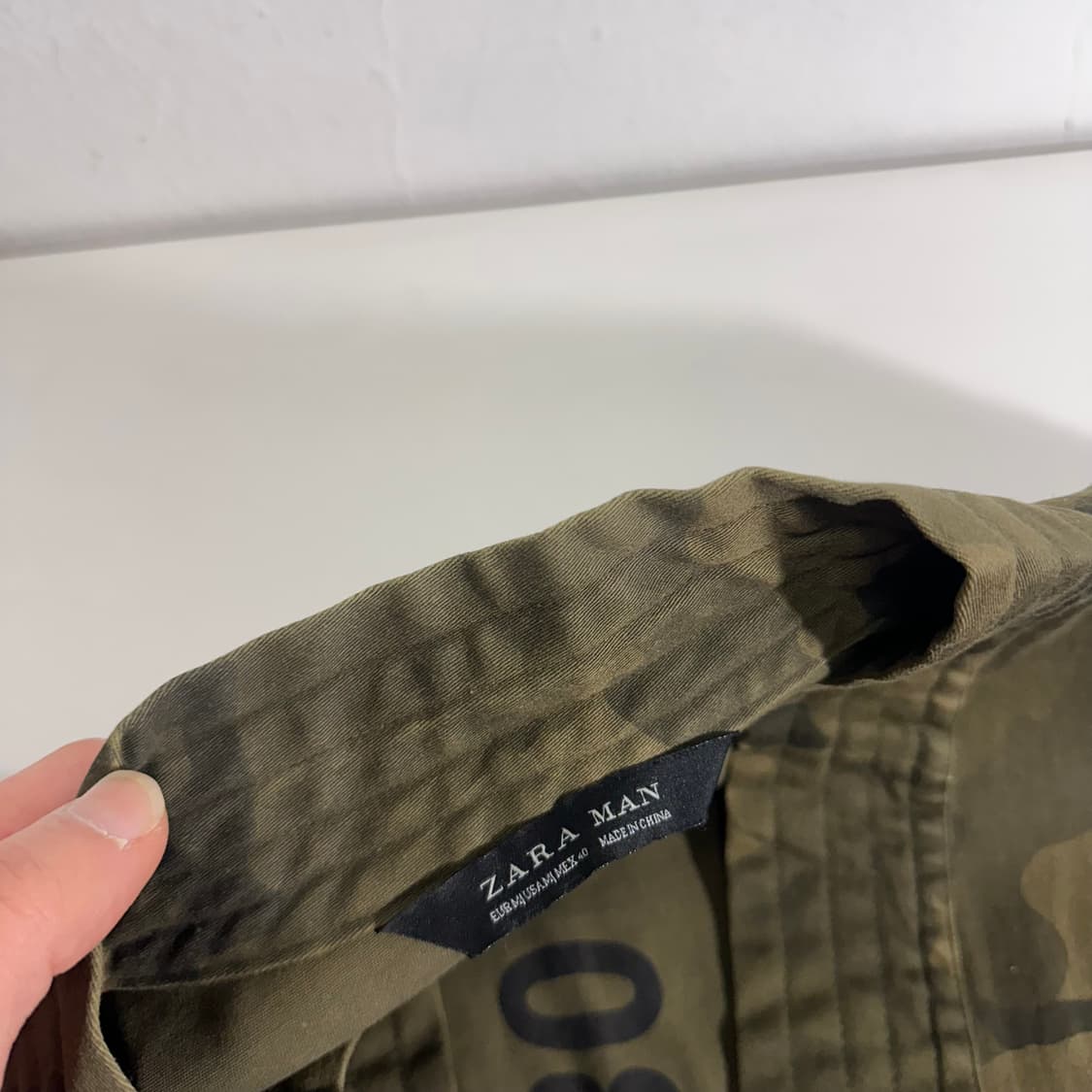 M 자라 맨 카키 카모블라쥬 유카타자켓 상품이미지4