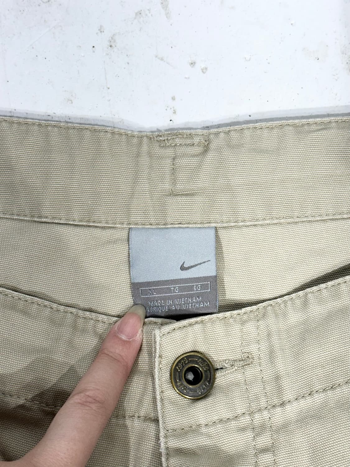00s 나이키 베이지 버뮤다 반바지 오버핏 와이드 카고 팬츠 XL  상품이미지7